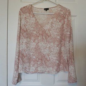 2/$30 Jean Machine Pink Floral Blouse